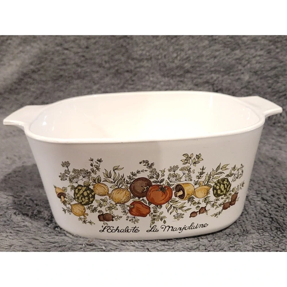 VTG Corning Ware La Marjolaine Spice‎ Of Life A-3-B Casserole 3QT